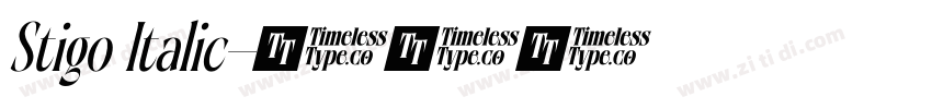 Stigo Italic字体转换